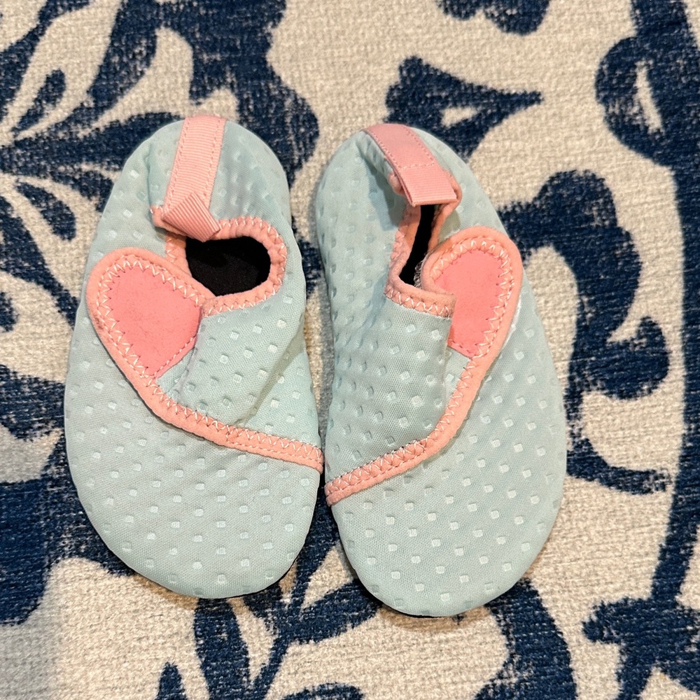 Kids Aqua and Pink Shoes